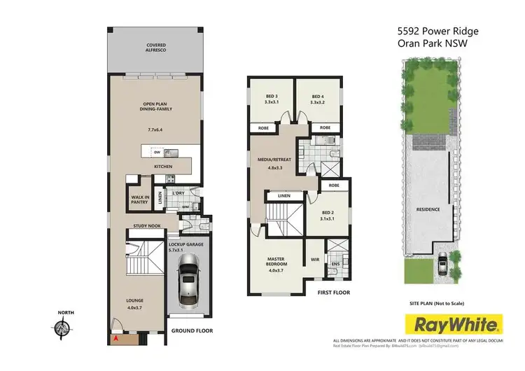 Floorplan of Homely house listing, 46A Power Ridge, Oran Park NSW 2570