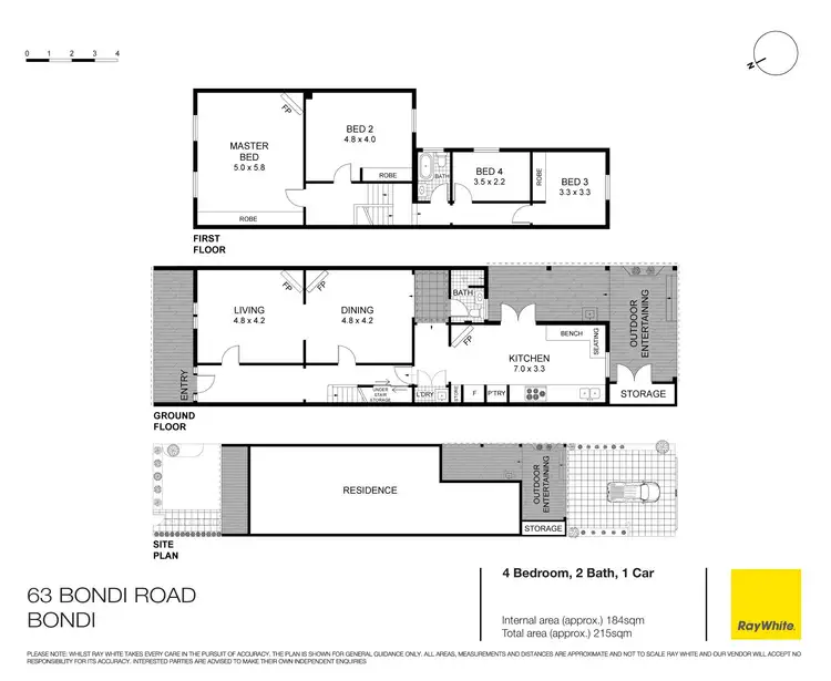 Floorplan of Homely house listing, 63 Bondi Road, Bondi NSW 2026