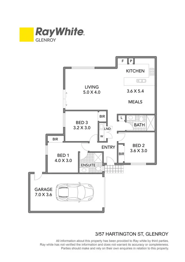 Floorplan of Homely villa listing, 3/57 Hartington Street, Glenroy VIC 3046