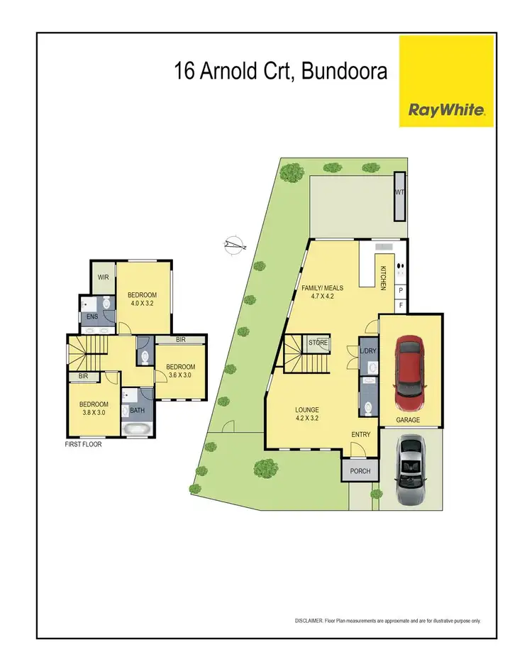 Floorplan of Homely townhouse listing, 16 Arnold Court, Bundoora VIC 3083