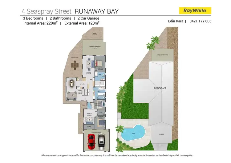 Floorplan of Homely house listing, 4 Seaspray Street, Paradise Point QLD 4216