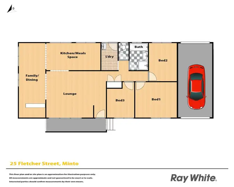 Floorplan of Homely house listing, 25 Fletcher Street, Minto NSW 2566