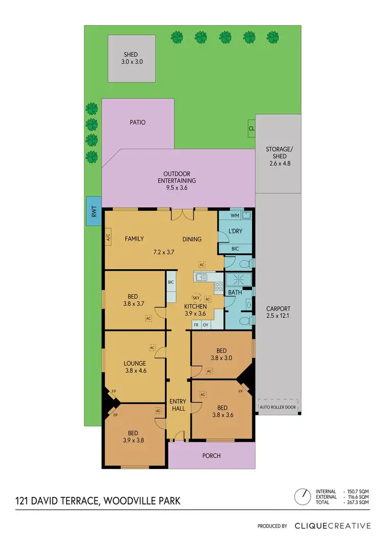 Floorplan of Homely house listing, 121 David Terrace, Woodville Park SA 5011