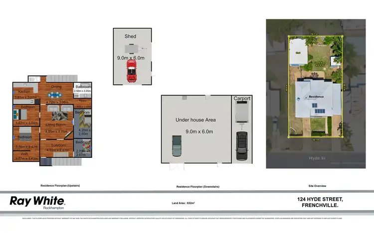 Floorplan of Homely house listing, 124 Hyde Street, Frenchville QLD 4701
