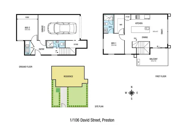 Floorplan of Homely townhouse listing, 17 Dalgety Street, Preston VIC 3072