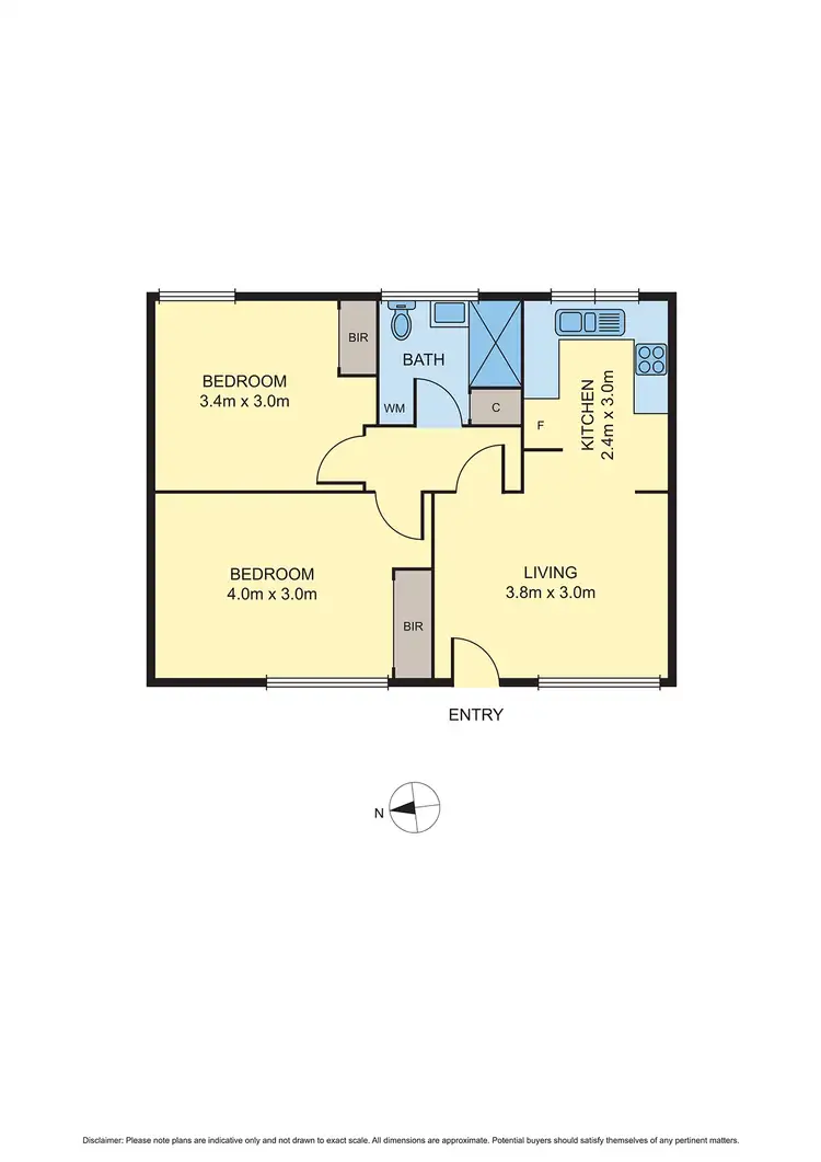 Floorplan of Homely unit listing, 4/93 Mitchell Street, Brunswick VIC 3056