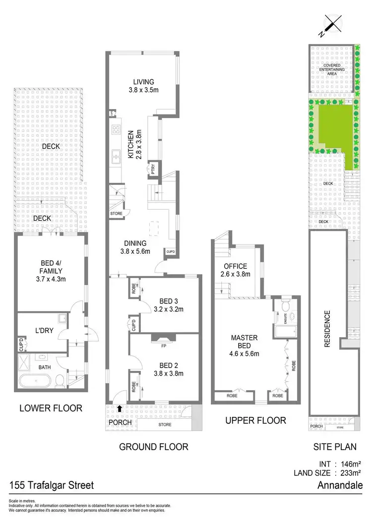 Floorplan of Homely house listing, 155 Trafalgar Street, Annandale NSW 2038