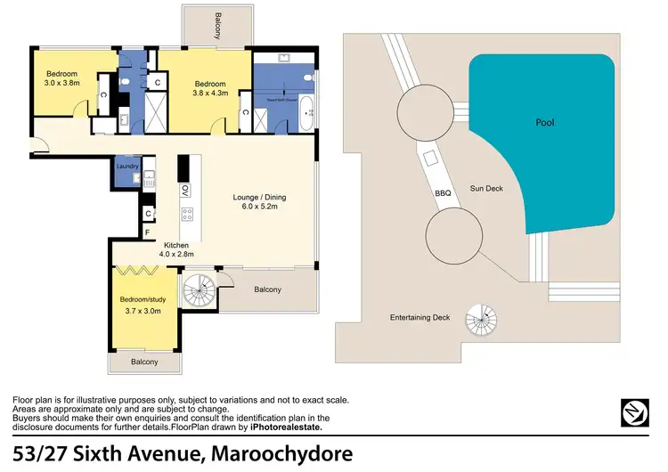 Floorplan of Homely unit listing, 53/27 Sixth Avenue, Maroochydore QLD 4558