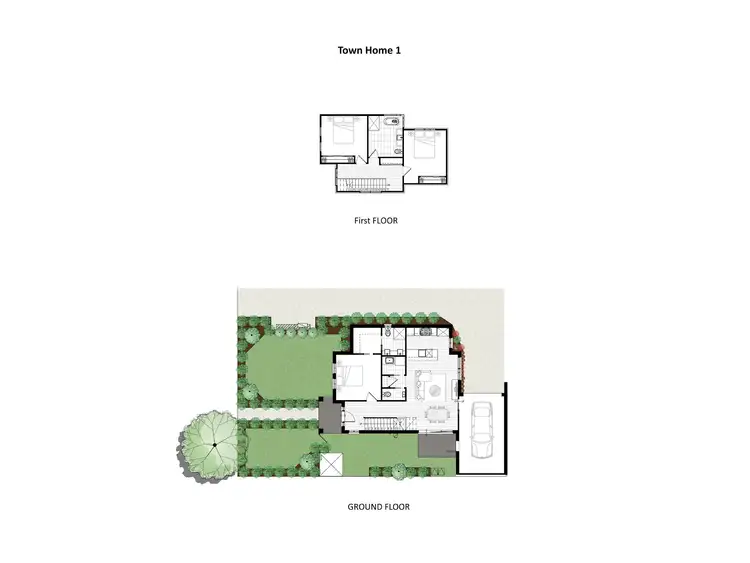 Floorplan of Homely townhouse listing, 1/6 Lorraine Street, Frankston VIC 3199
