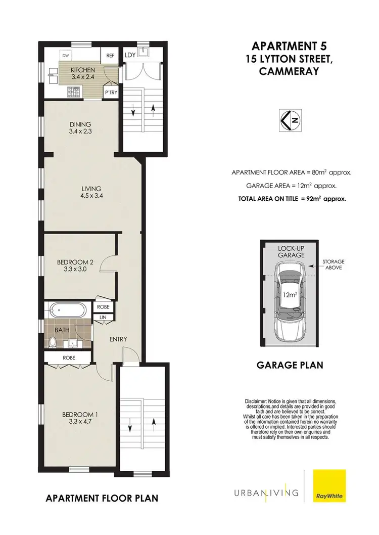 Floorplan of Homely apartment listing, 5/15 Lytton Street, Cammeray NSW 2062