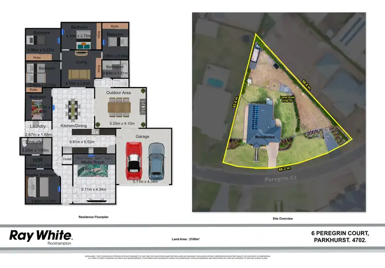 Floorplan of Homely house listing, 6 Peregrin Court, Parkhurst QLD 4702