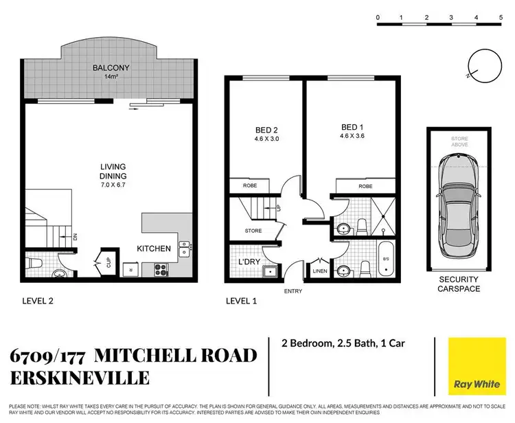 Floorplan of Homely apartment listing, 6709/177-219 Mitchell Road, Erskineville NSW 2043