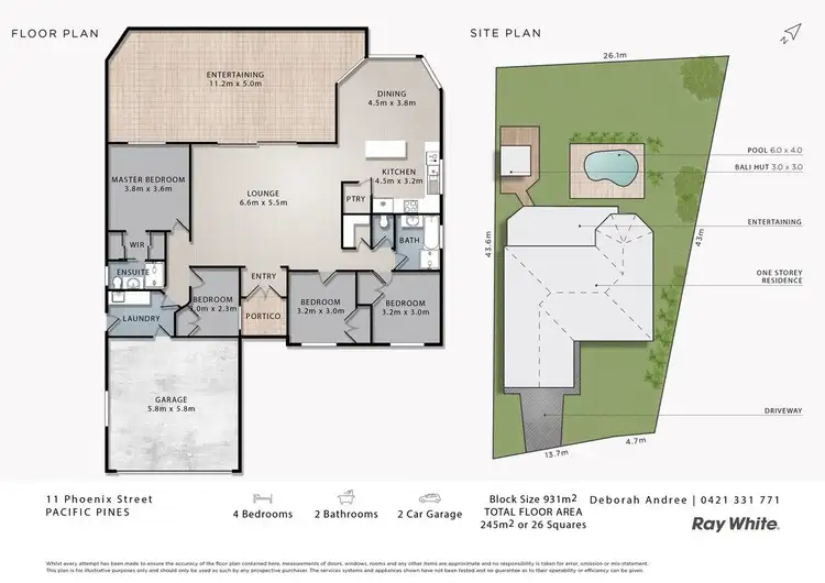Floorplan of Homely house listing, 11 Phoenix Street, Pacific Pines QLD 4211