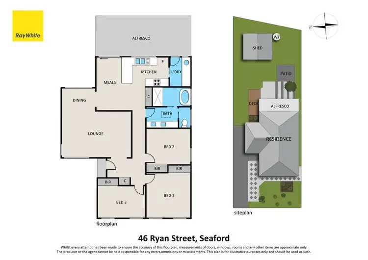 Floorplan of Homely house listing, 46 Ryan Street, Seaford VIC 3198