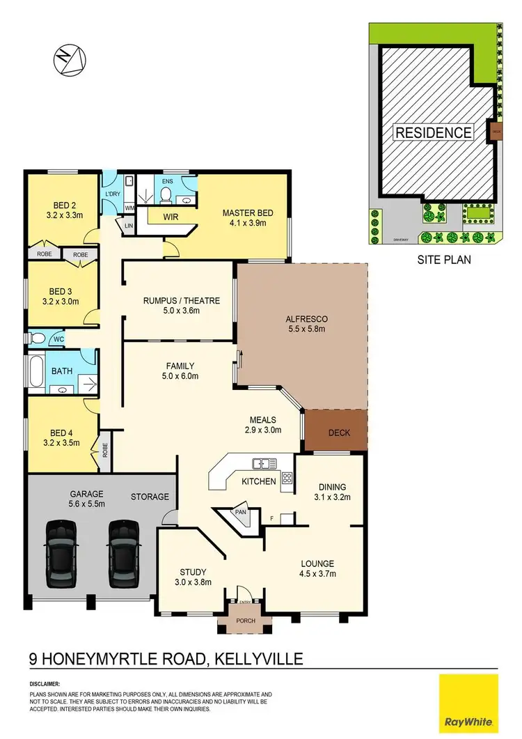 Floorplan of Homely house listing, 9 Honeymyrtle Road, Kellyville NSW 2155