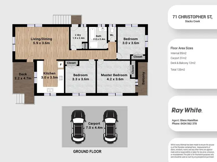 Floorplan of Homely house listing, 71 Christopher Street, Slacks Creek QLD 4127