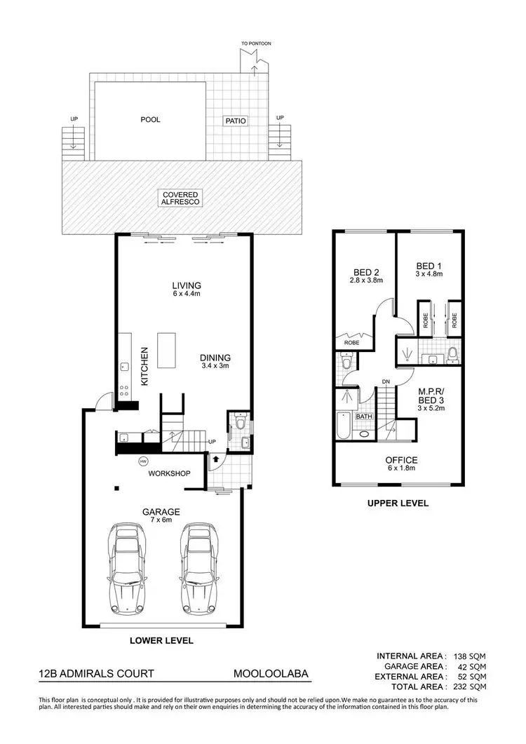 Floorplan of Homely house listing, 12B Admirals Court, Mooloolaba QLD 4557