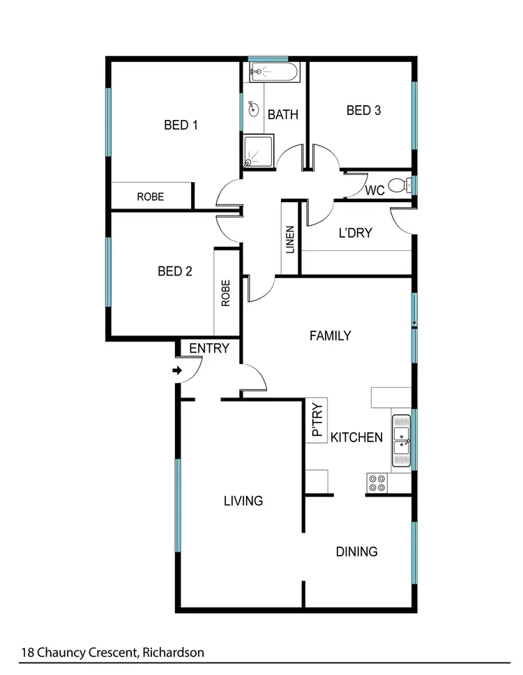 Floorplan of Homely house listing, 18 Chauncy Crescent, Richardson ACT 2905