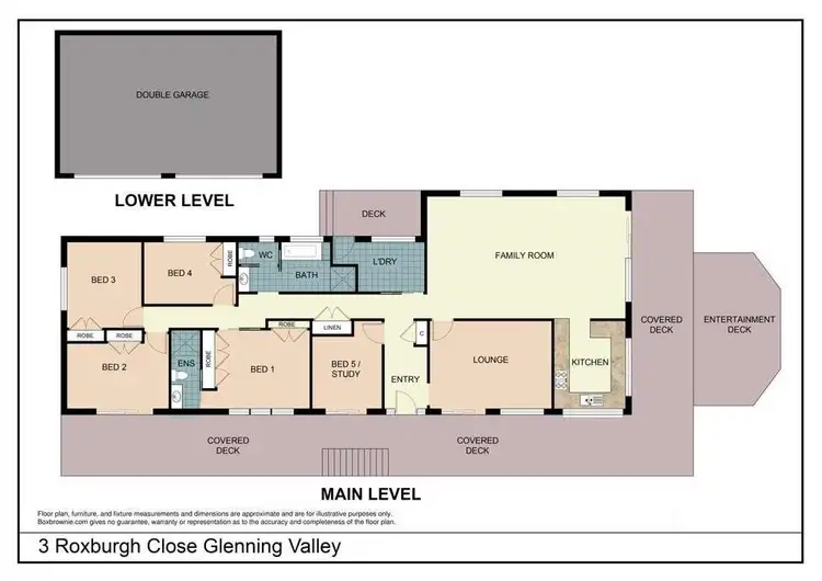 Floorplan of Homely rural property listing, 3 Roxburgh Close, Glenning Valley NSW 2261
