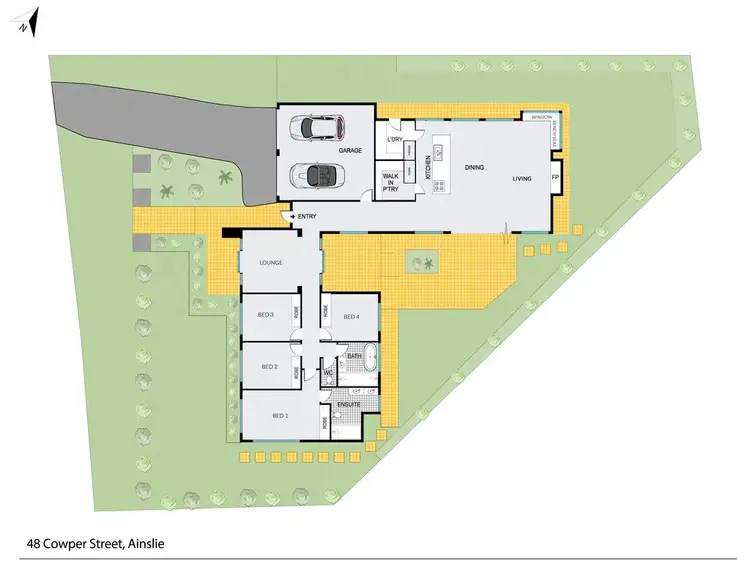 Floorplan of Homely house listing, 48 Cowper Street, Ainslie ACT 2602
