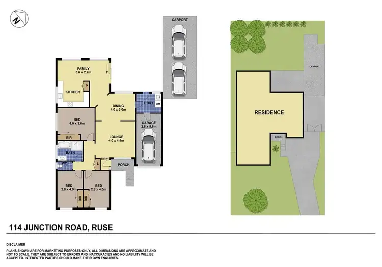 Floorplan of Homely house listing, 114 Junction Road, Ruse NSW 2560