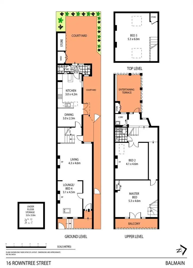 Floorplan of Homely house listing, 16 Rowntree Street, Balmain NSW 2041