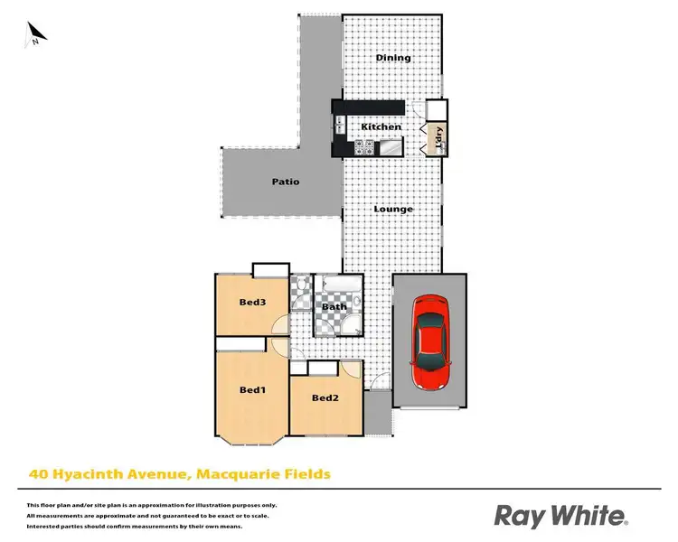 Floorplan of Homely house listing, 40 Hyacinth Avenue, Macquarie Fields NSW 2564