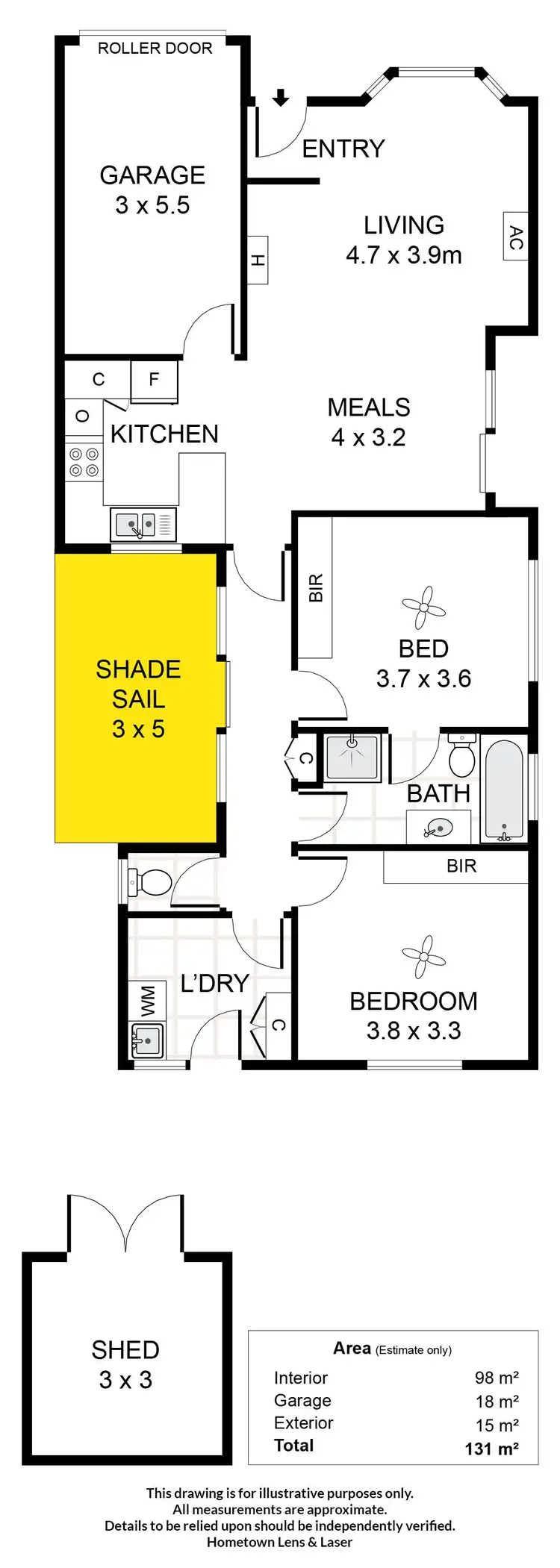 Floorplan of Homely house listing, 1/2B Markham Avenue, Enfield SA 5085