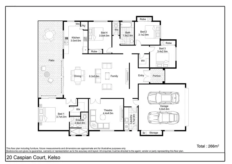 Floorplan of Homely house listing, 20 Caspian Court, Kelso QLD 4815