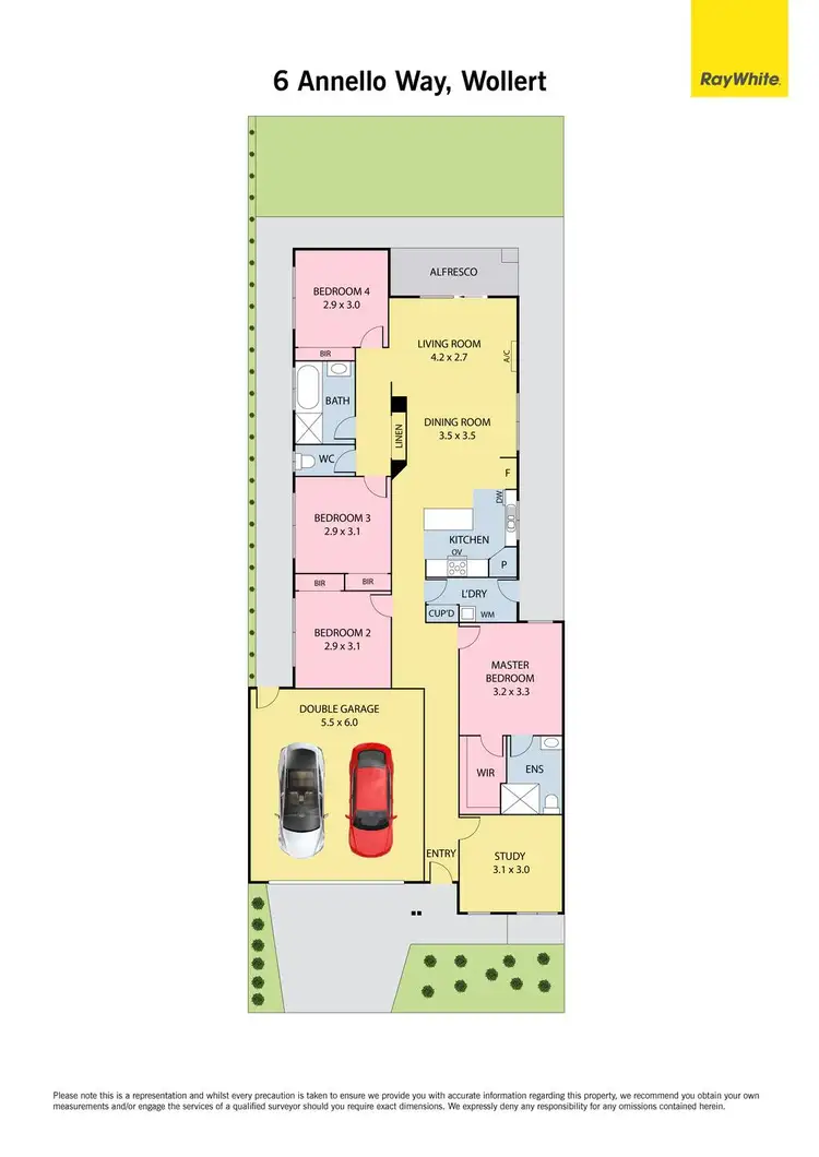 Floorplan of Homely house listing, 6 Annello Way, Wollert VIC 3750