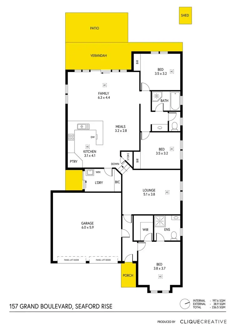 Floorplan of Homely house listing, 157 Grand Boulevard, Seaford Rise SA 5169