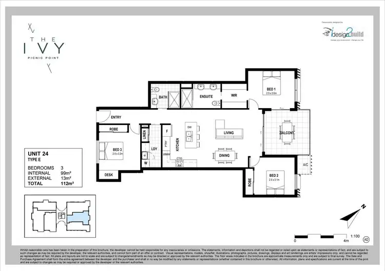 Floorplan of Homely unit listing, 24/26-28 Picnic Point Esplanade, Maroochydore QLD 4558