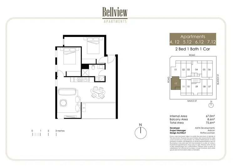 Floorplan of Homely apartment listing, 612/5-9 Blanch Street, Preston VIC 3072