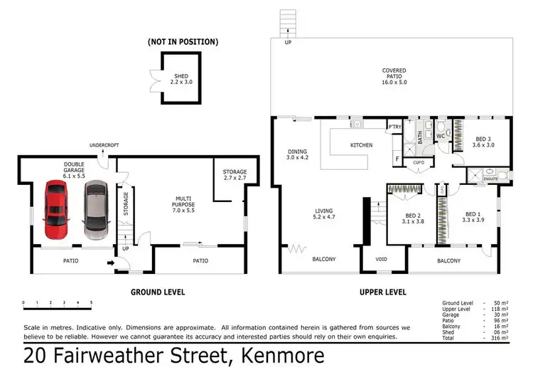 Floorplan of Homely house listing, 20 Fairweather Street, Kenmore QLD 4069