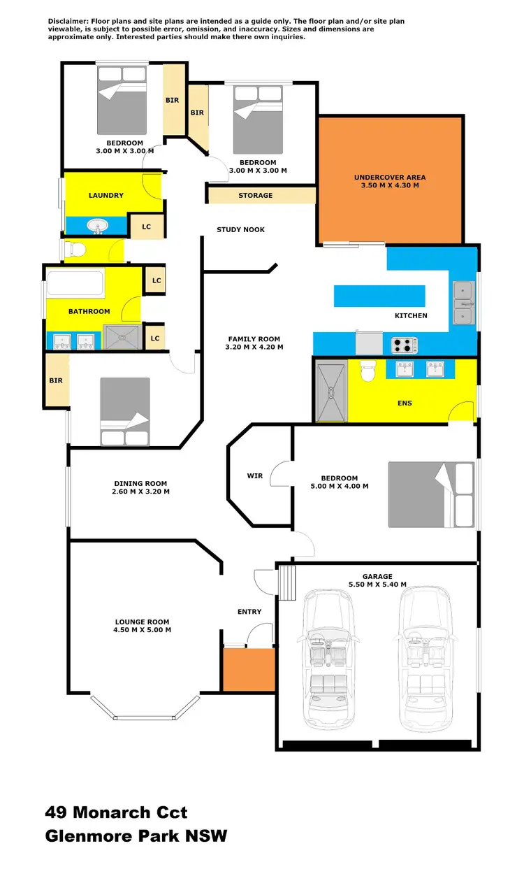 Floorplan of Homely house listing, 49 Monarch Circuit, Glenmore Park NSW 2745