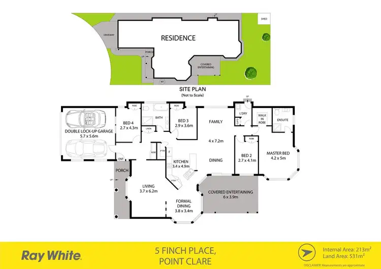 Floorplan of Homely house listing, 5 Finch Place, Point Clare NSW 2250