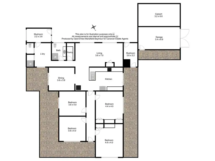 Floorplan of Homely rural property listing, 146 Soldiers Road, Barwite VIC 3722