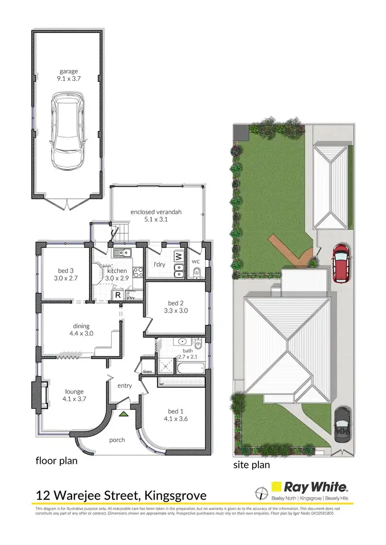 Floorplan of Homely house listing, 12 Warejee Street, Kingsgrove NSW 2208