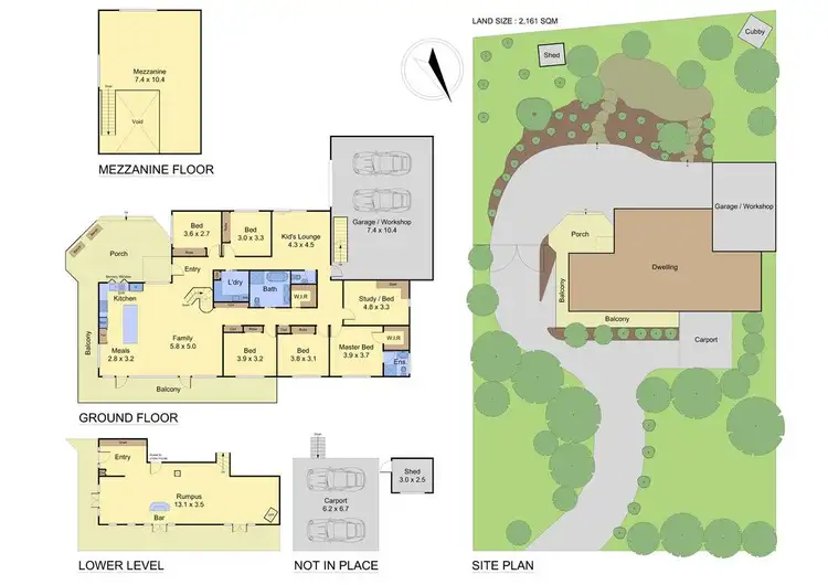 Floorplan of Homely house listing, 5 Acacia Road, Hurstbridge VIC 3099