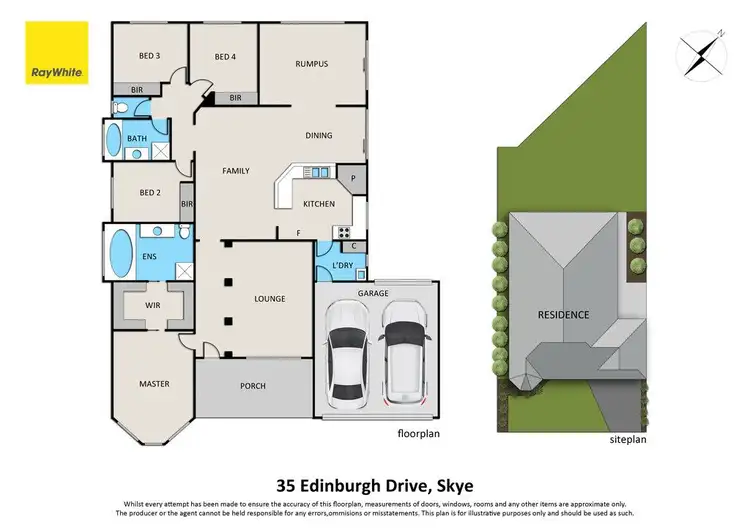 Floorplan of Homely house listing, 35 Edinburgh Drive, Skye VIC 3977