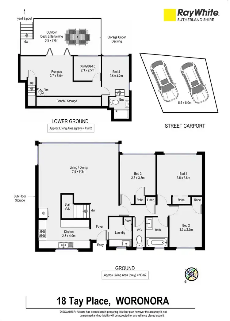 Floorplan of Homely house listing, 18 Tay Place, Woronora NSW 2232