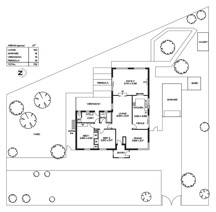 Floorplan of Homely house listing, 1 Learmonth Terrace, Enfield SA 5085