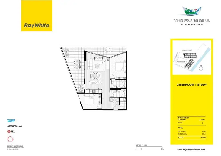 Floorplan of Homely apartment listing, 409/6A Atkinson Street, Liverpool NSW 2170
