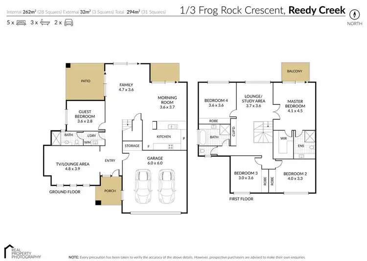 Floorplan of Homely semi-detached listing, 1/3 Frog Rock Crescent, Reedy Creek QLD 4227