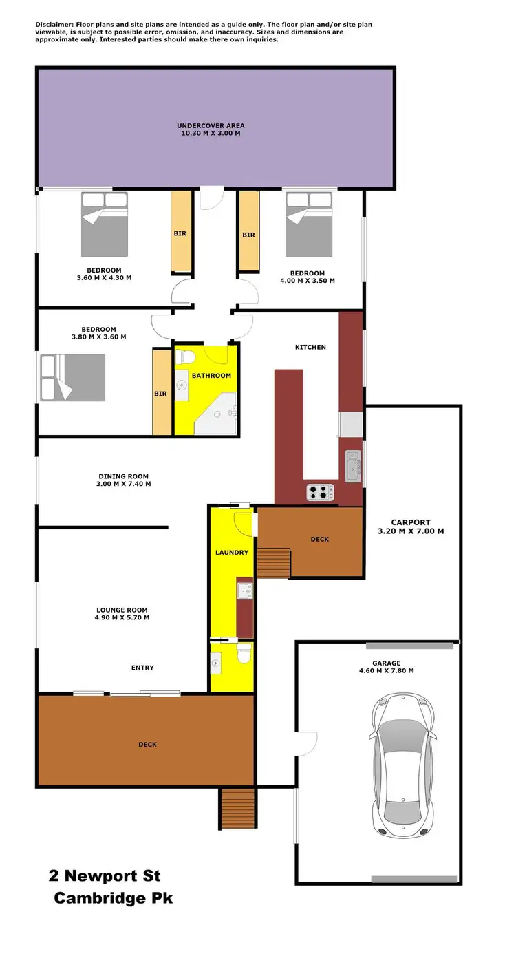 Floorplan of Homely house listing, 2 Newport Street, Cambridge Park NSW 2747