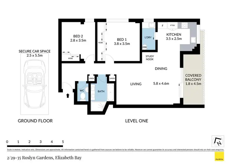 Floorplan of Homely apartment listing, 2/29-35 Roslyn Gardens, Elizabeth Bay NSW 2011