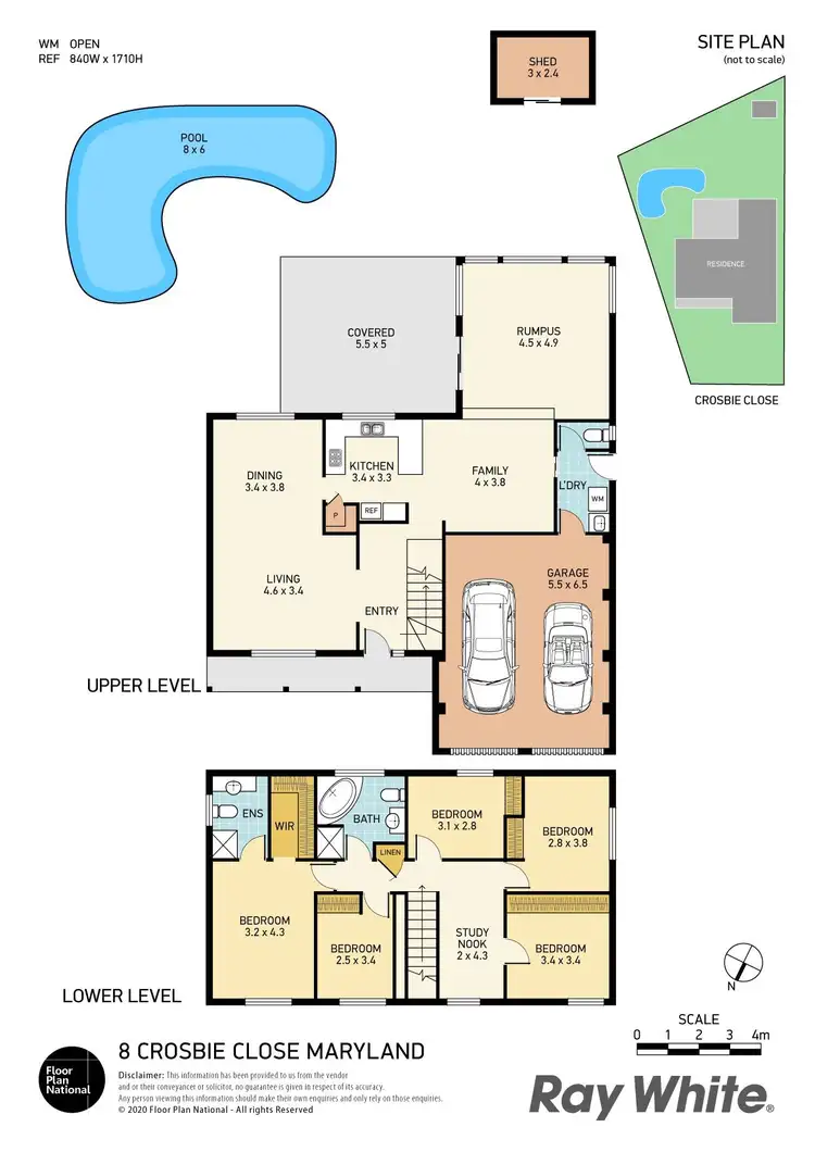 Floorplan of Homely house listing, 8 Crosbie Close, Maryland NSW 2287