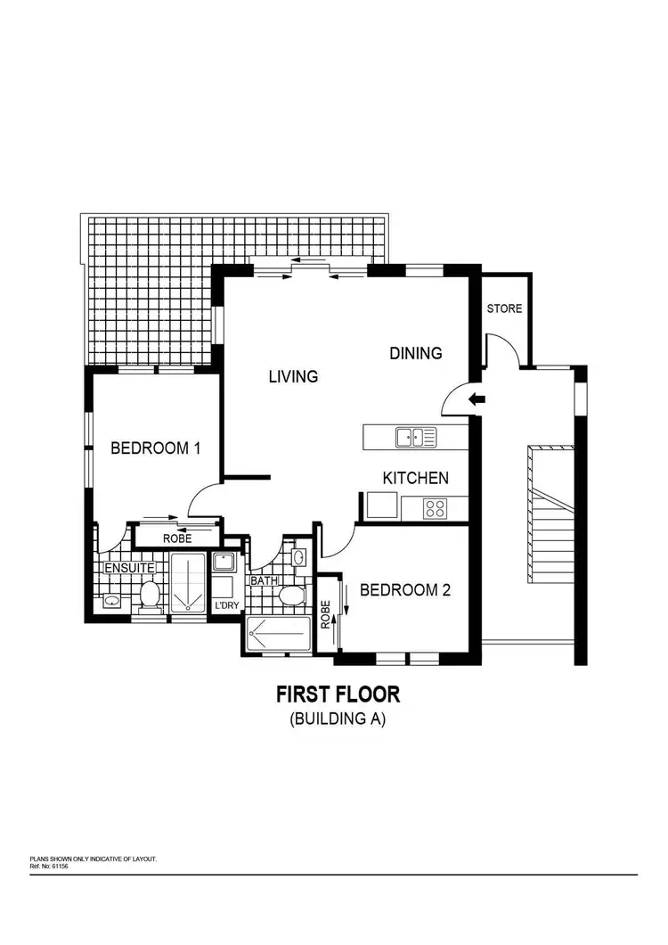 Floorplan of Homely unit listing, 3/8 Jeff Snell Crescent, Dunlop ACT 2615