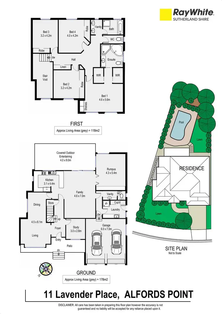 Floorplan of Homely house listing, 11 Lavender Place, Alfords Point NSW 2234