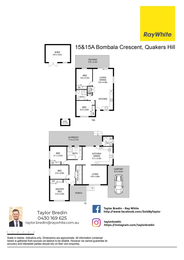Floorplan of Homely house listing, 15 Bombala Crescent, Quakers Hill NSW 2763